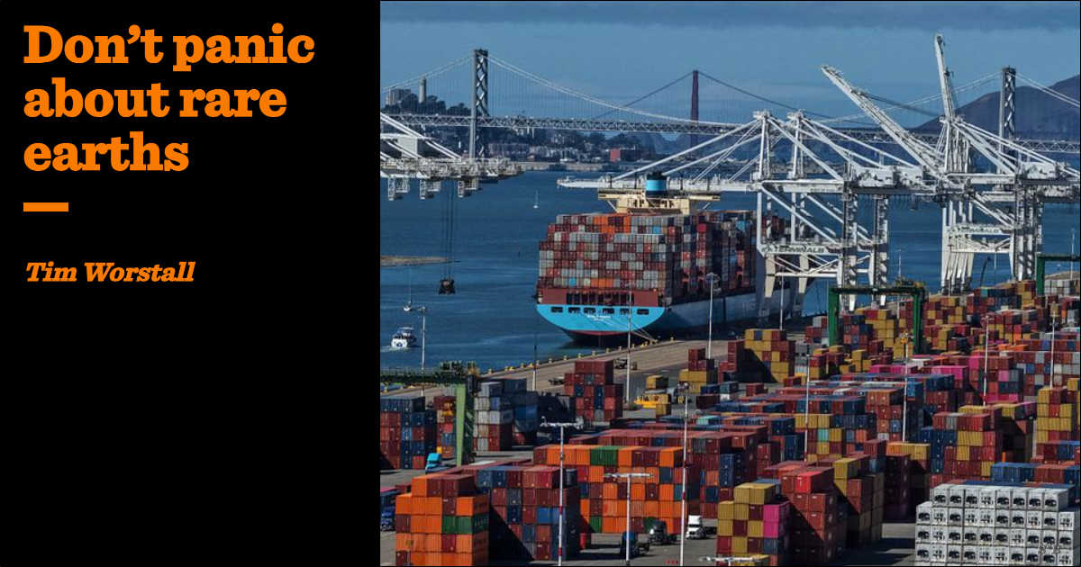 Don't panic about rare earths