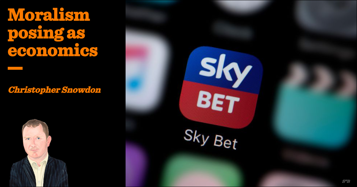 Moralism posing as economics