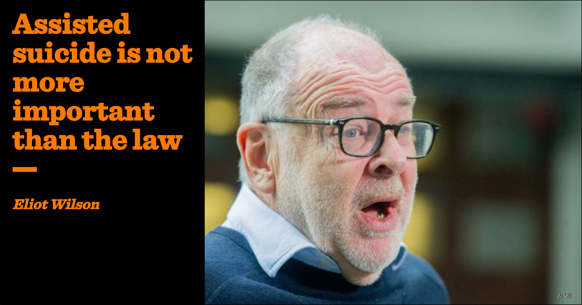 Assisted suicide is not more important than the law