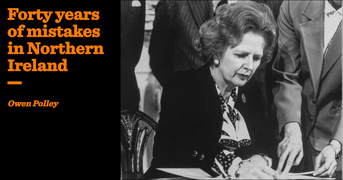 Forty years of mistakes in Northern Ireland