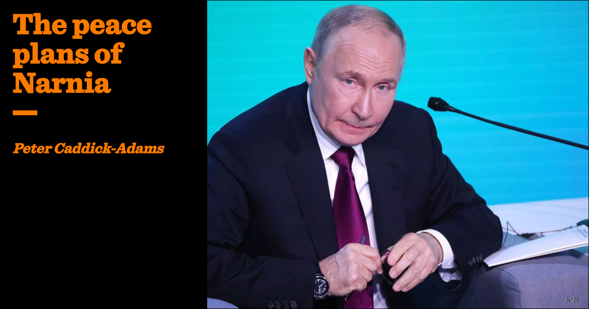 The peace plans of Narnia