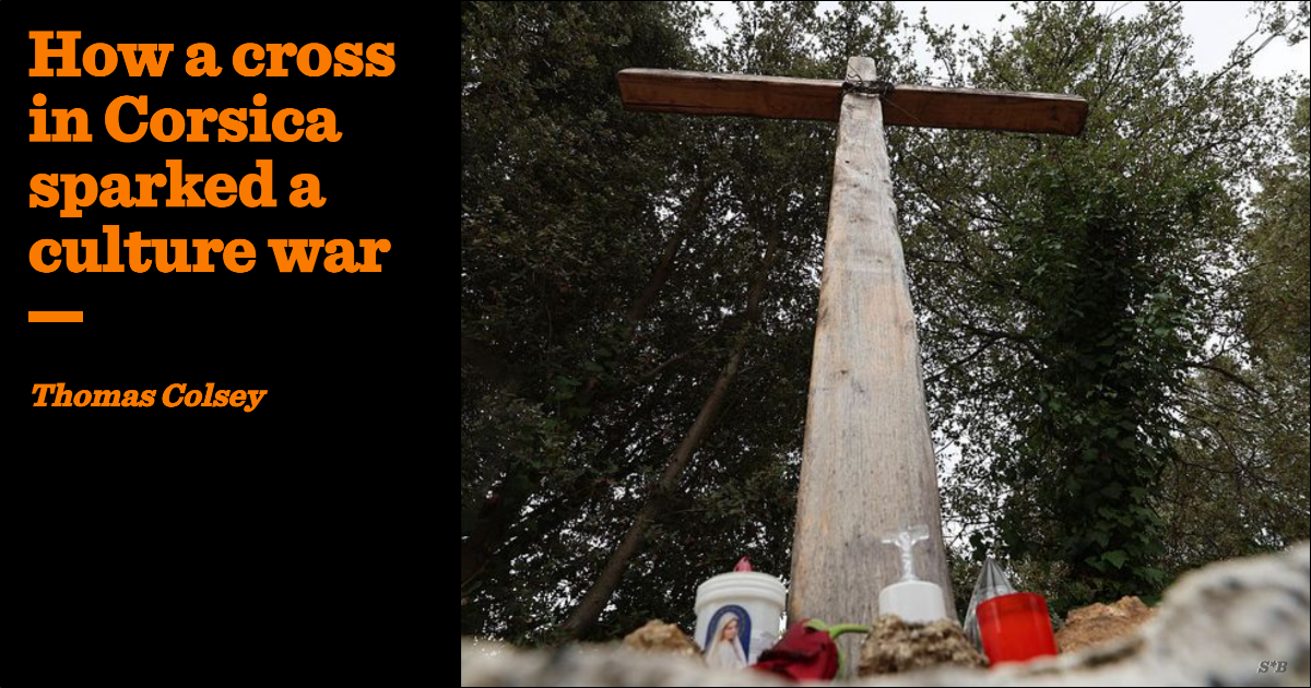 How a cross in Corsica sparked a culture war