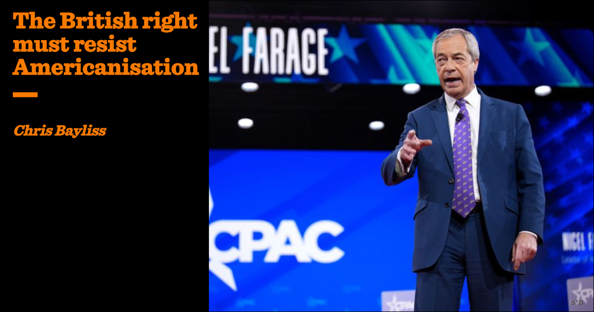 The British right must resist Americanisation