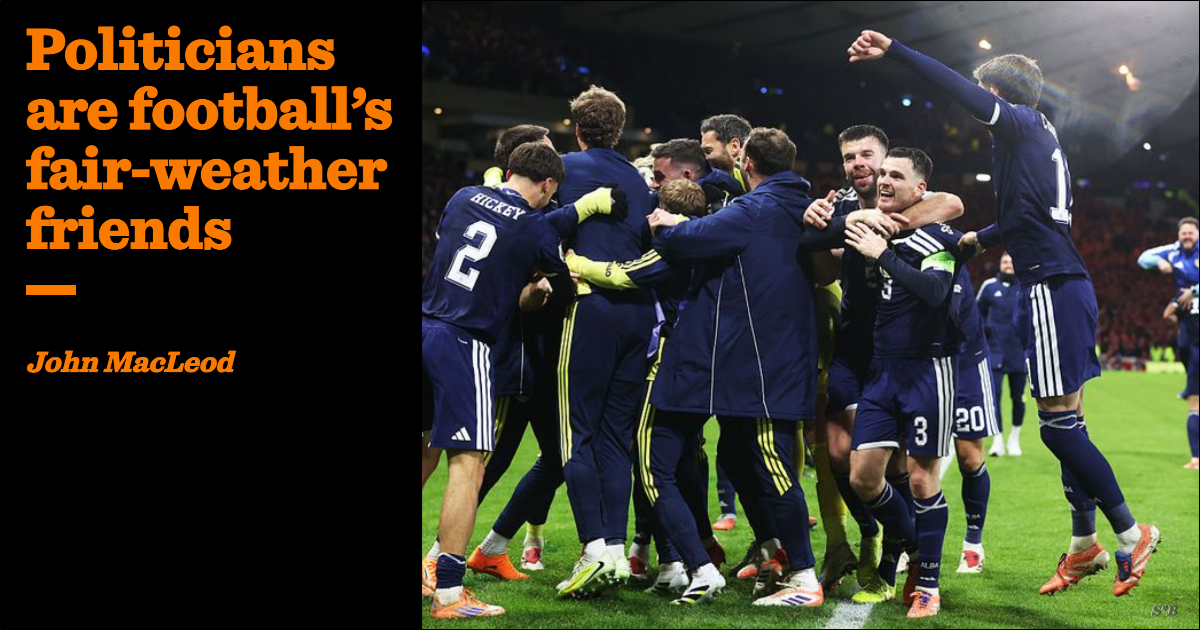 Politicians are football’s fair-weather friends