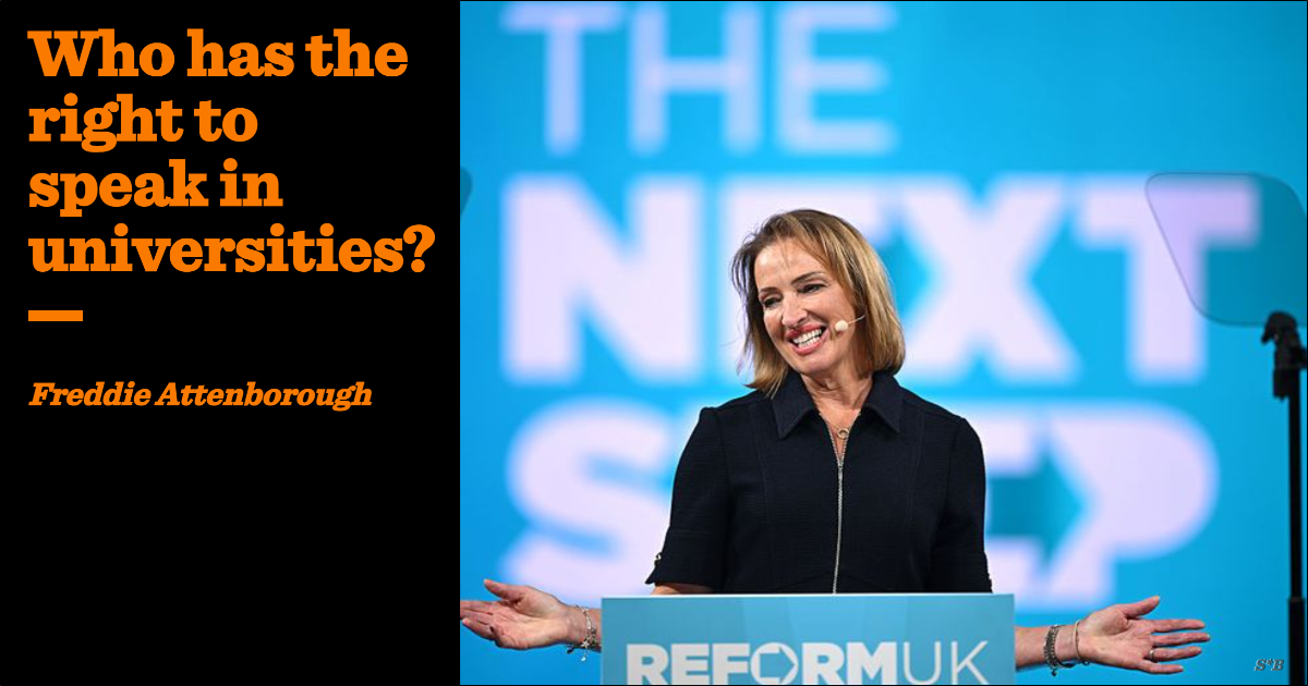 Who has the right to speak in universities?