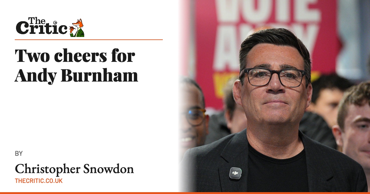 Two cheers for Andy Burnham